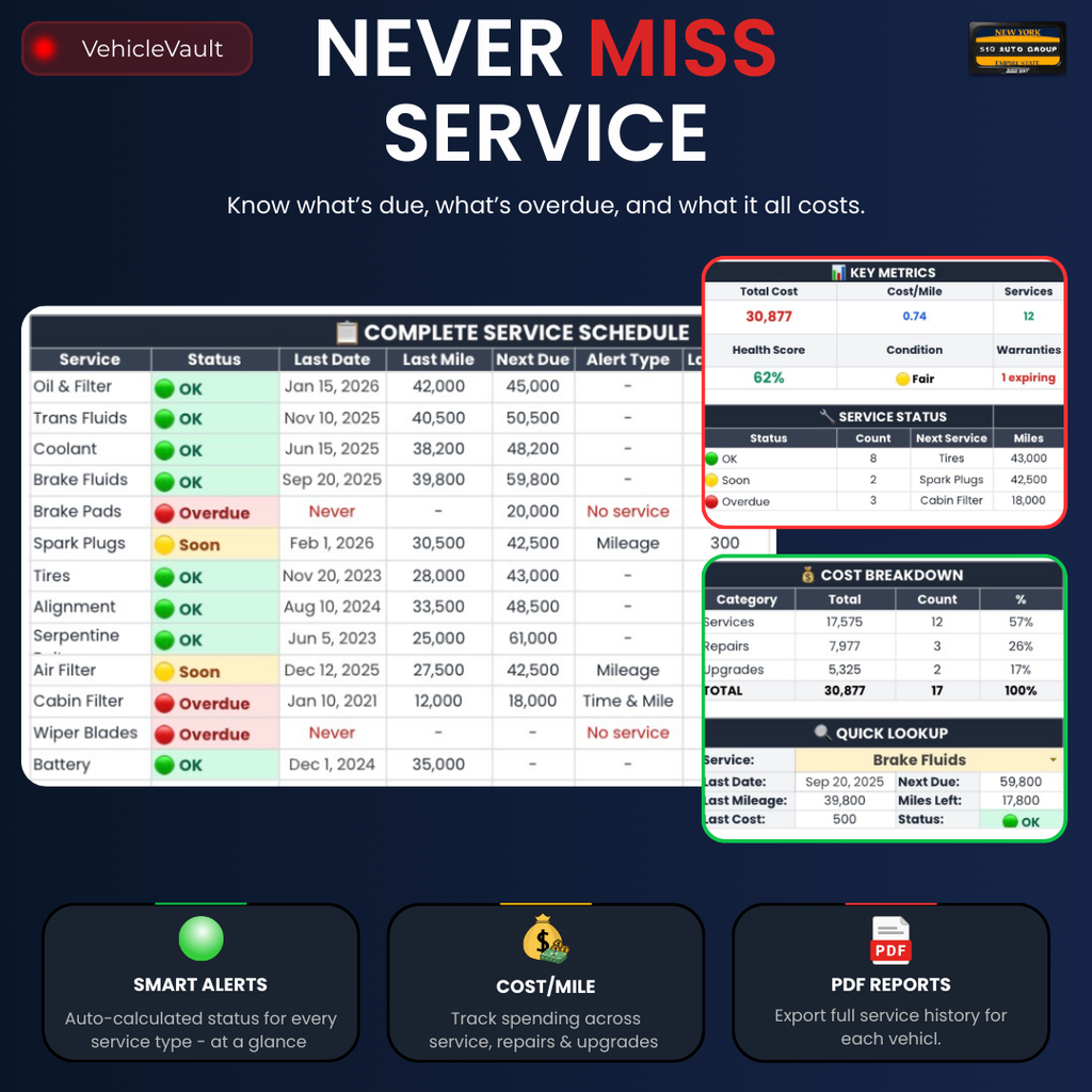 VehicleVault - Car Maintenance Tracker