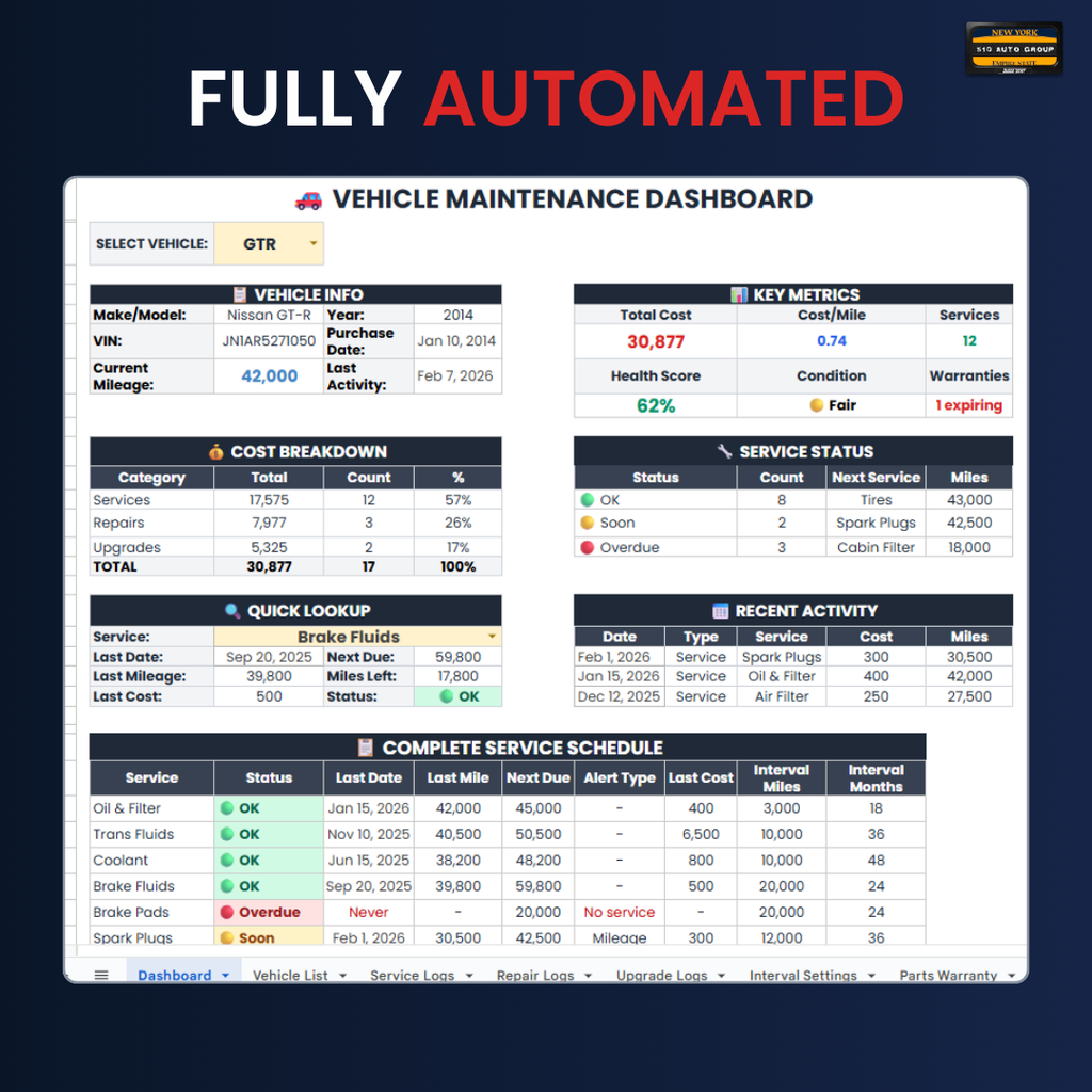 VehicleVault - Car Maintenance Tracker