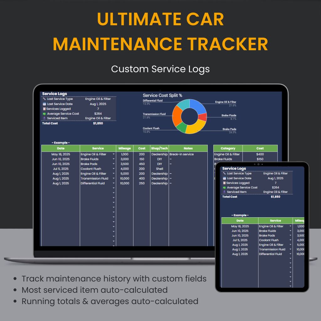 Ultimate Car Maintenance Tracker