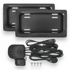 Stealth plate curtain USA style – Double kit with two frames - wiring and remote