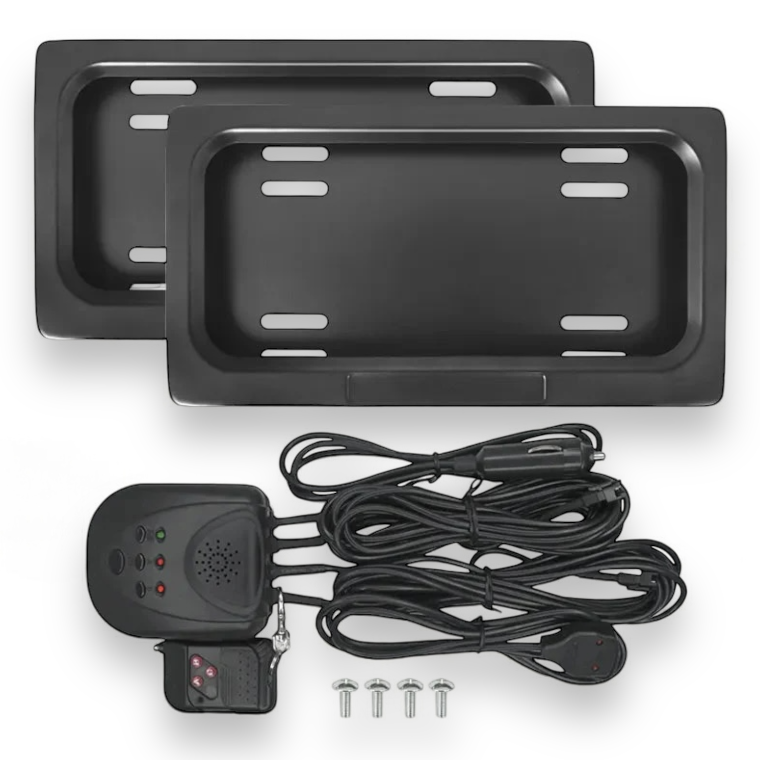 Stealth plate curtain USA style – Double kit with two frames - wiring and remote