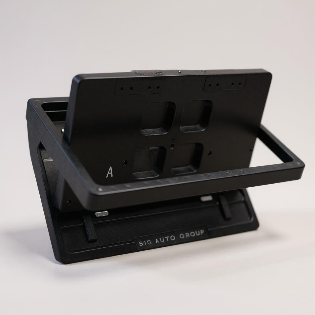 Stealth license plate flipper USA style –Rotating - side angle frame