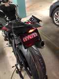 Motorized Motorcycle License Plate hider, for USA & Canada