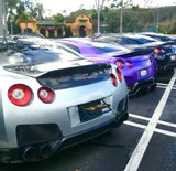 Nissan GTR with Motorized License Plate Flippers, Stealth Plate Flippers